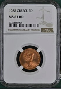 1988�N �M���V�� �� 2�h���N�} NGC MS-67 RD- �ō��i�� ���m �Ȃ� 004�ȏ�