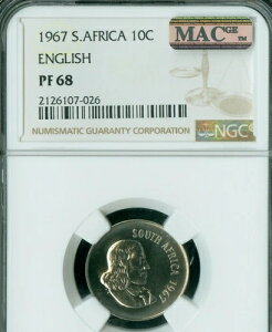 1968�N ��A�t���J ���{�� 10�Z���g NGC PF68 2ND�ō���MAC�X�|�b�g *-