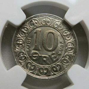 �f���}�[�N���� 10 �z�� 1907 NGC MS 63 UNC �V���o�[ �t���[���N8��
