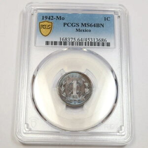 1942�N Mo PCGS MS64 BN - ���L�V�R - �g�[�����H 1�Z���^�{ 1�Z���g�R�C�� #43518A