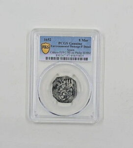 1652�N-�X�y�C�� Calico-519 C/M on Phillip111 8M PCGS ����-F�f�B�e�[��-