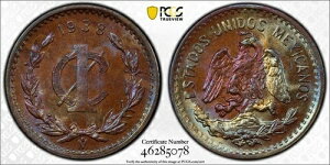 1938 Mo PCGS MS64 BN - ���L�V�R - �g�[�� 1 �Z���^�{ 1c �R�C�� #43517A