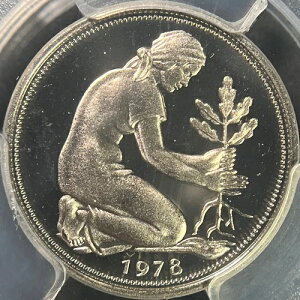 �h�C�c�B 1978�N�A50 Pfennig�AJ-PCGS PR69 DCAM - �g�b�v�|�b�v ?? Hamburg Tr?mmerfrau -