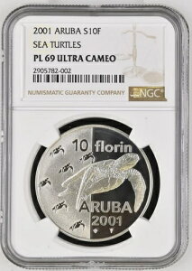 2001�N �A���o 10�t���[���� �V���o�[ �v���[�t NGC PF69 �E���g���J���I �E�~�K�� 2000��