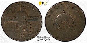 1791 Tk 1/2D DH-140 �����J�V���[ ���b�w�f�[�� �n�[�t�y�j�[ �E�H�[�N PCGS VF25-