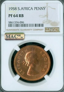 1958�N��A�t���J�y�j�[NGC PF64 RB MAC �X�|�b�g���X 985�������B