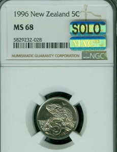 1996�N �j���[�W�[�����h 5�Z���g NGC MS68 MAC SOLO FINEST MAC SPOTLESS 7,700�� ���s *