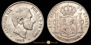 �A���t�H���\ XII 50�Z���e�B���X(12,67g)1882�}�j��(�t�B���s�i�X)Aureo y Calico-118 MB-