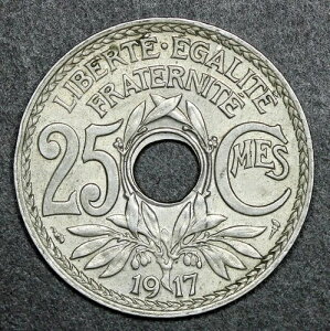 1917 �t�����X �t�����X 25 �T���^�C�� R&F ��ꎟ���E��펞��̃R�C��