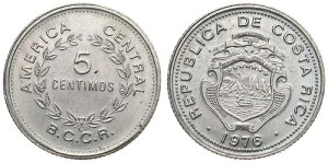Republica De Costa Rica - 5 Centimos 1917-1979 - ���܂��܂ȃ��B���e�[�W -