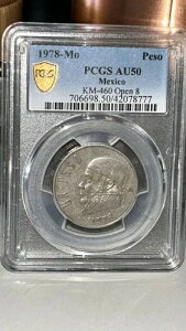 1978�N OPEN 8 �G���[�I���f�C�g -Mo Peso �O���[�h AU 50 PCGS ���A