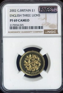 2002�N �C�M���X 1�|���h �X���[���C�I���Y NGC PF69 CAM MAC �ō��O���[�h���X�|�b�g���X
