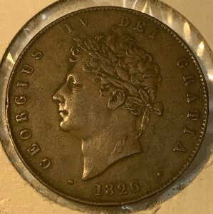 1826�N �C�M���X �n�[�t 1/2 �y�j�[ �G�N�X�g���t�@�C�� XF �R���f�B�V���� ���� KM#692