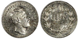 �X�E�F�[�f�� �J�[�� 15 �� �A�h���t �V���o�[ 1861 ST 10 ?re Mintage-579,000 aUNC KM# 710 (20 486)