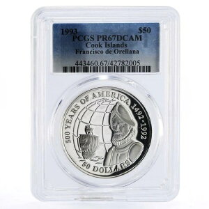 �N�b�N���� 50�h�� �t�����V�X�R�E�f�E�I�������[�i�D PR67 PCGS ��� 1993�N