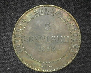 �C�^���A �g�X�J�[�i 1859 5 CENTESIMI C83 �� ������ ~J19