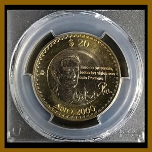 ���L�V�R 20 �y�\�d�݁A2000 �� Octavio Paz PCGS MS 65
