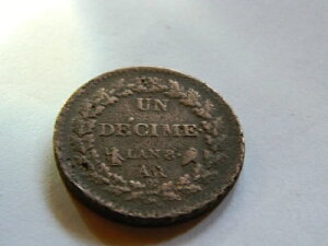 1799 - 1800 (L'an 8) - 1 Decime AA - ��ꋤ�a�� - �t�����X - ���x��: G