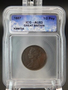 1887�N �C�M���X 1/2�y�j�[ ICG AU 53- �A�C??�X�L���[�u�z���_�[ (BT875)