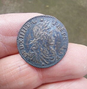 ���C14���A1/12?me Twelfth D' ECU IN The Bust Juvenile 1662 D Lyon (Tour)