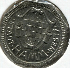 1918 HAMM (���F�X�g�t�@�[����) �V���^�b�g - 191.7 - 2 Si Pfennig - 19.0 mm - ���b�g�ԍ� EC 4161
