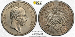 1904-E �h�C�c �U�N�Z�����A���x���e�B�[�i 5�}���N��� �Q�I���N1�� PCGS AU-�ڍ�
