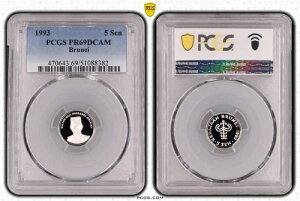 �u���l�C �V���o�[ �v���[�t 5 �Z�� �R�C�� 1993 �N KM#35b PCGS �O���[�f�B���O PR69 �g�b�v�|�b�v ??