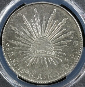 1896-Mo AB Mo83 ���L�V�R �V���o�[ 8���A�� PCGS AU 58