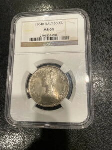 1964�N R �C�^���A 500 ������� NGC �F�� MS 64 # 2791534-004