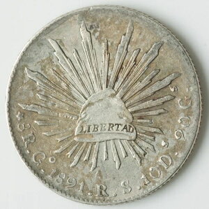 ���L�V�R 1891 Go RS 8 Reales VERY CHOICE XF - �I���W�i��!