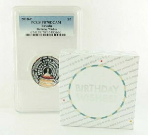 2018�N P $2 �o�[�X�f�[�E�B�b�V�� �V���o�[�R�C�� �c�o�� PCGS PR70DCAM COA�t��