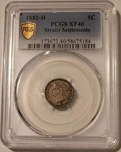 �C���A���n�i�}���[�V�A�j�r�N�g���A 1882 H �V���o�[ 5�Z���g PCGS GSH �g�[��