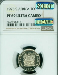 1975�N ��A�t���J 10�Z���g NGC PF69 MAC UHCAM SOLO �ō����O���[�h���X�|�b�g���X*