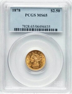 1878 �N�A2.50 �h�������o�e�B �N�H�[�^�[�C�[�O���APCGS�A�O���[�h MS65 - ���邢����!