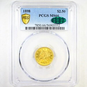 1898 $2.50 PCGS/CAC MS66 - ���o�e�B�w�b�h $2.5