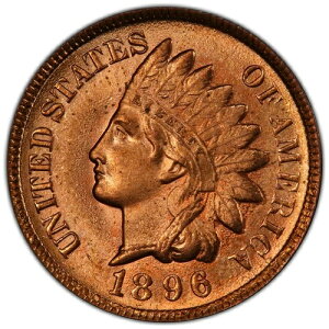 1896 �N 1 �Z���g �C���f�B�A�� �w�b�h �Z���g PCGS MS66 RD - �f���炵���Ŋ��̖��邢�t�@�C�A ���b�h�̕��!