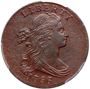 1796 S-98 R-4 PCGS XF �ڍ� �h���[�v�o�X�g ���[�W�Z���g�R�C�� 1�Z���g