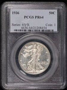1936�N P �n�[�t�_���[ ���o�e�B�E�H�[�L���O PCGS PR-64 �v���[�t