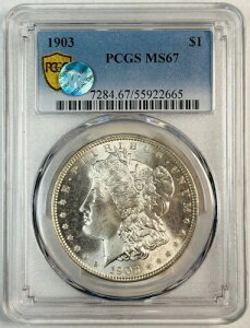 1903�N P �����K����� PCGS MS-67 �T�C�g�z���C�g