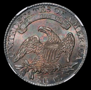 1826�N �L���b�v�h�o�X�g �n�[�t�_���[ 50�Z���g NGC AU58 ���C���{�[�g�[�� �����X�^�[�^�[�~�i���J���[