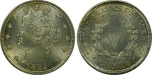 1895�N 5C ���o�e�B�j�b�P�� PCGS MS66 (CAC)