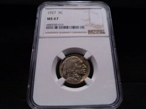 1927�N MS67 �o�b�t�@���[�j�b�P�� NGC�F�� �ɏ��� - �W���S�[���h/�u���[�p�X�e���J���[