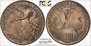 1915�N S �p�i�}�p�V�t�B�b�N PAN PAC �L�O�n�[�t�h�� PCGS MS-66 CAC