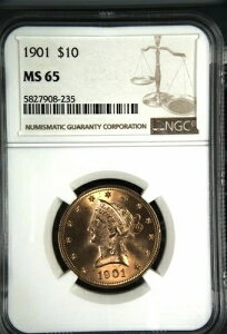 1901�N P �S�[���h �C�[�O�� ���o�e�B�w�b�h NGC MS-65