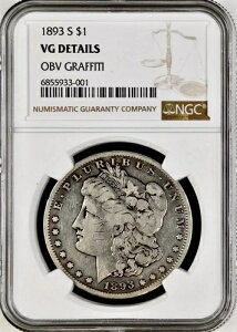 1893�N S ���[�K�� �V���o�[ �h�� NGC VG �ڍ� OBV ������