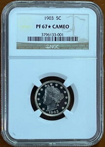 1903 P �v���[�t ���o�e�B V �j�b�P�� 5C NGC PR67* STAR CAM - �X�^�[�A�J���I!