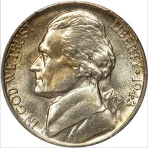 1943/2-P PCGS MS66FS �[�� ���l�I�ɗǍD�I�V���o�[�E�H�[ 5C �W�F�t�@�[�\���j�b�P��