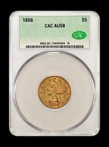 1856�N�S�[���h�n�[�t�C�[�O���X���o�e�B�w�b�hCACG AU 58 CAC