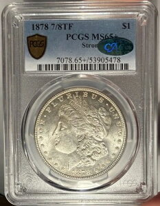 1878�N 7/8 �e�[���t�F�U�[�Y $1 PCGS MS 65+ CAC �����K����� - ����