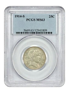 1914-S 25C PCGS MS63 - �o�[�o�[�N�H�[�^�[ - �󏭂ȓ��t
